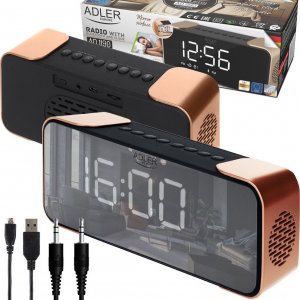 Radiobudzik Adler AD1190 miedziany 7