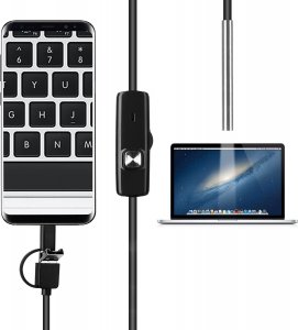 Retoo ENDOSKOP KAMERA INSPEKCYJNA 3,9mm 5METRÓW USB-C LED 7
