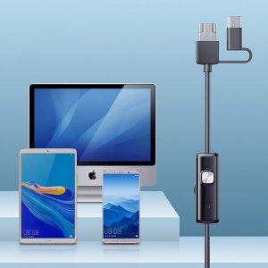 Retoo ENDOSKOP KAMERA INSPEKCYJNA 3,9mm 5METRÓW USB-C LED 10