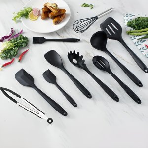 Retoo PRZYBORY KUCHENNE SILIKONOWE ZESTAW TEFLONU 10 SZT 5