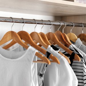 Retoo DREWNIANE WIESZAKI UBRANIA DREWNIANY WIESZAK 10 SZT 13