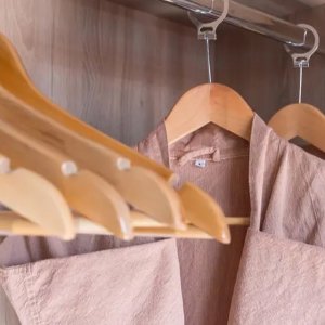 Retoo DREWNIANE WIESZAKI UBRANIA DREWNIANY WIESZAK 10 SZT 9