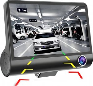 Wideorejestrator Retoo Rejestrator Jazdy Kamera Cofania Full HD 3 Kamery 3