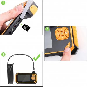 Retoo KAMERA INSPEKCYJNA ENDOSKOP 3M 4,3" 8MM FULL HD 5