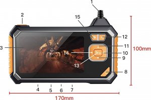 Retoo KAMERA INSPEKCYJNA ENDOSKOP 3M 4,3" 8MM FULL HD 10