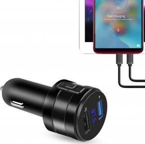 Transmiter FM Retoo TRANSMITER FM BLUETOOTH 5.0 ŁADOWARKA MP3 2xUSB SD LCD 14