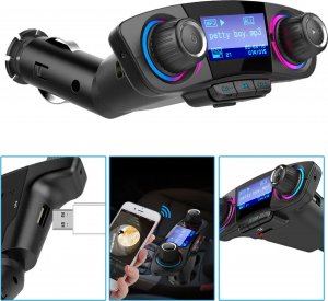Transmiter FM Retoo TRANSMITER FM BLUETOOTH 5.0 USB WIELOFUNKCYJNY 8W1 15