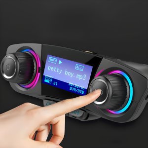 Transmiter FM Retoo TRANSMITER FM BLUETOOTH 5.0 USB WIELOFUNKCYJNY 8W1 10