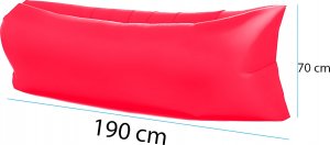 Retoo LAZY BAG AIR SOFA ŁÓŻKO LEŻAK MATERAC NA POWIETRZE CZERWONY 16