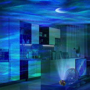 Retoo PROJEKTOR GWIAZD STAR LAMPKA NOCNA LED USB + PILOT 12