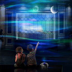 Retoo PROJEKTOR GWIAZD STAR LAMPKA NOCNA LED USB + PILOT 5