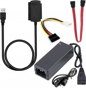 Retoo ADAPTER USB IDE 3,5" 2,5" SATA ATA ZASILACZ PRZEJŚCIÓWKA 12