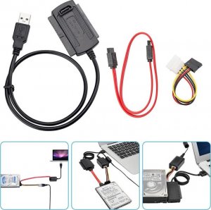 Retoo ADAPTER USB IDE 3,5" 2,5" SATA ATA ZASILACZ PRZEJŚCIÓWKA 4