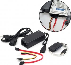 Retoo ADAPTER USB IDE 3,5" 2,5" SATA ATA ZASILACZ PRZEJŚCIÓWKA 5