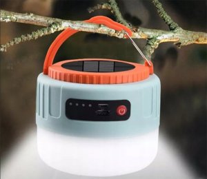 Latarka Verk LAMPKA SOLARNA TURYSTYCZNA NA BIWAK USB LED PILOT 13