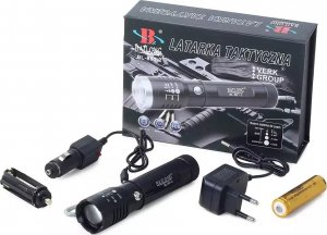 Latarka Verk LATARKA TAKTYCZNA BAILONG ZOOM CREE XP-E Q5 UV LED 12