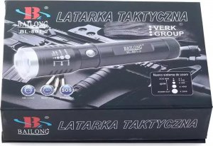 Latarka Verk LATARKA TAKTYCZNA BAILONG ZOOM CREE XP-E Q5 UV LED 13