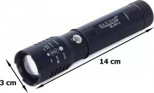 Latarka Verk LATARKA TAKTYCZNA BAILONG ZOOM CREE XP-E Q5 UV LED 7