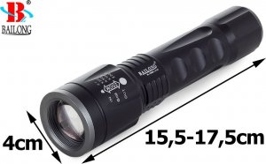 Latarka Verk LATARKA TAKTYCZNA BAILONG LED CREE ZOOM XM-L T6 14