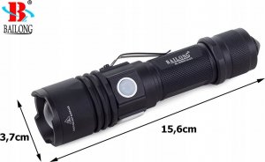 Latarka Verk LATARKA TAKTYCZNA BAILONG CREE LED XM-L T6 USB 9