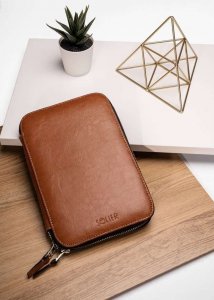Solier Accessories Skórzany organizer Solier SA38 camel 4