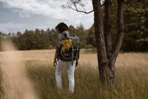 Torba CRUDE Solier x Ekskluzywny Menel Skórzany zwijany duży plecak Dubelt granatowy 4