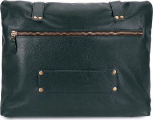 Torba CRUDE Solier x Ekskluzywny Menel Skórzana zwijana torba do ręki Batalion butelkowa zieleń 3