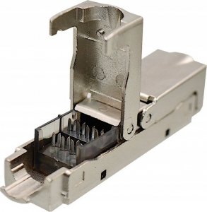 Base link Łącznik modularny beczka Kat.6A STP SLIM 2x RJ45 2