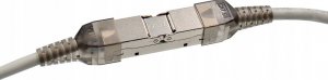 Base link Łącznik modularny beczka Kat.6A STP SLIM 2x RJ45 4