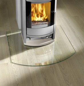 Hurtex Podstawa szklana hartowana - szyba pod Piec lub Kominek 100x100 cm 3