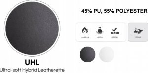 Fotel QUERSUS VAOS.2.3. Gold Accent (czarno - złoty) 2