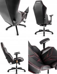 Fotel QUERSUS VAOS.2.3. Red Accent ( czarno - czerwony) 7