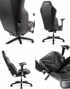 Fotel QUERSUS VAOS.2.3. White Accent (czarno biały) 7