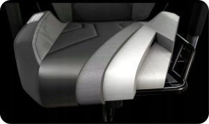 Fotel QUERSUS VAOS.2.3. White Accent (czarno biały) 8