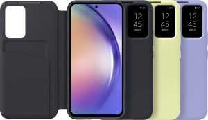 Samsung Samsung Smart View Wallet Case etui Samsung Galaxy A54 5G pokrowiec z inteligentną klapką okienkiem portfel na kartę czarne (EF-ZA546CBEGWW) 7