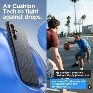 Spigen Etui SAMSUNG GALAXY A54 5G Spigen Liquid Air Matte czarne 34