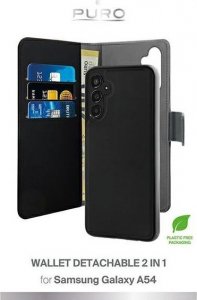 Puro Etui PURO Wallet Detachable 2w1 Samsung Galaxy A54 5G (czarny) 3