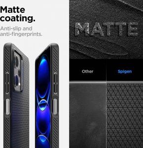 Spigen Etui Spigen Liquid Air Xiaomi Redmi Note 12 Pro/POCO X5 Pro 5G Matte Black 12