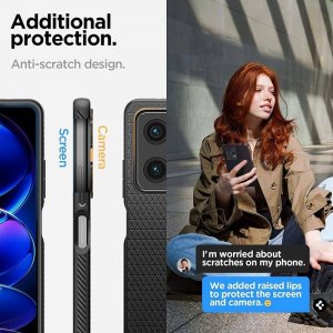 Spigen Etui Spigen Liquid Air Xiaomi Redmi Note 12 Pro/POCO X5 Pro 5G Matte Black 13