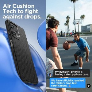 Spigen Etui Spigen Liquid Air Xiaomi Redmi Note 12 Pro/POCO X5 Pro 5G Matte Black 14