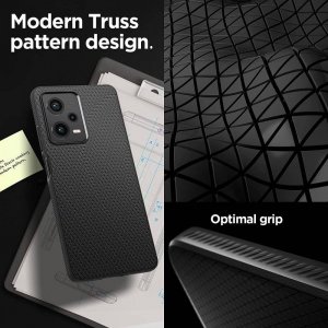 Spigen Etui Spigen Liquid Air Xiaomi Redmi Note 12 Pro/POCO X5 Pro 5G Matte Black 10