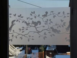 D-c-Fix Bezklejowa Ochronna Folia Okienna Wiewiórki Na Okna Meble Szybę 45x25 3