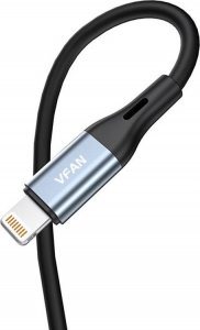 Kabel USB Vipfan Lightning - mini Jack 3.5 mm 1 m Szary (L05) 2