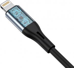 Kabel USB Vipfan Lightning - mini Jack 3.5 mm 1 m Szary (L05) 3