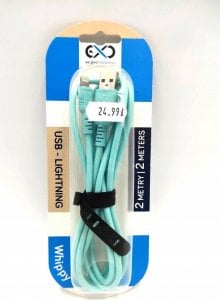 Kabel USB eXc  USB-A - Lightning 2 m Czarny (xc) 1