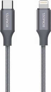 Kabel USB Romoss USB-C - Lightning 1 m Szary (CB1737-631-G43H) 1