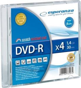 Esperanza Mini DVD-R 1.4 GB 4x 1 sztuka (E5905784762074) 1