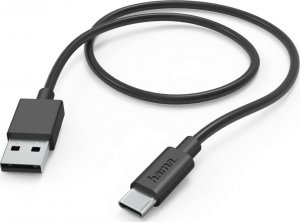 Kabel USB Hama USB-A - USB-C 1 m Czarny (002015940000) 1