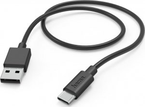 Kabel USB Hama USB-A - USB-C 1 m Czarny (002015940000) 1