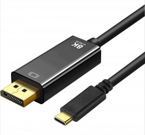 Kabel USB Art USB-C - DisplayPort 1.8 m Czarny (KABUSBC OEM-C5-2) 1